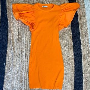 Zara Bodycon Puffy Sleeve Dress